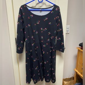 Dress by Old Navy, floral, print, three-quarter sleeve, size extra-large